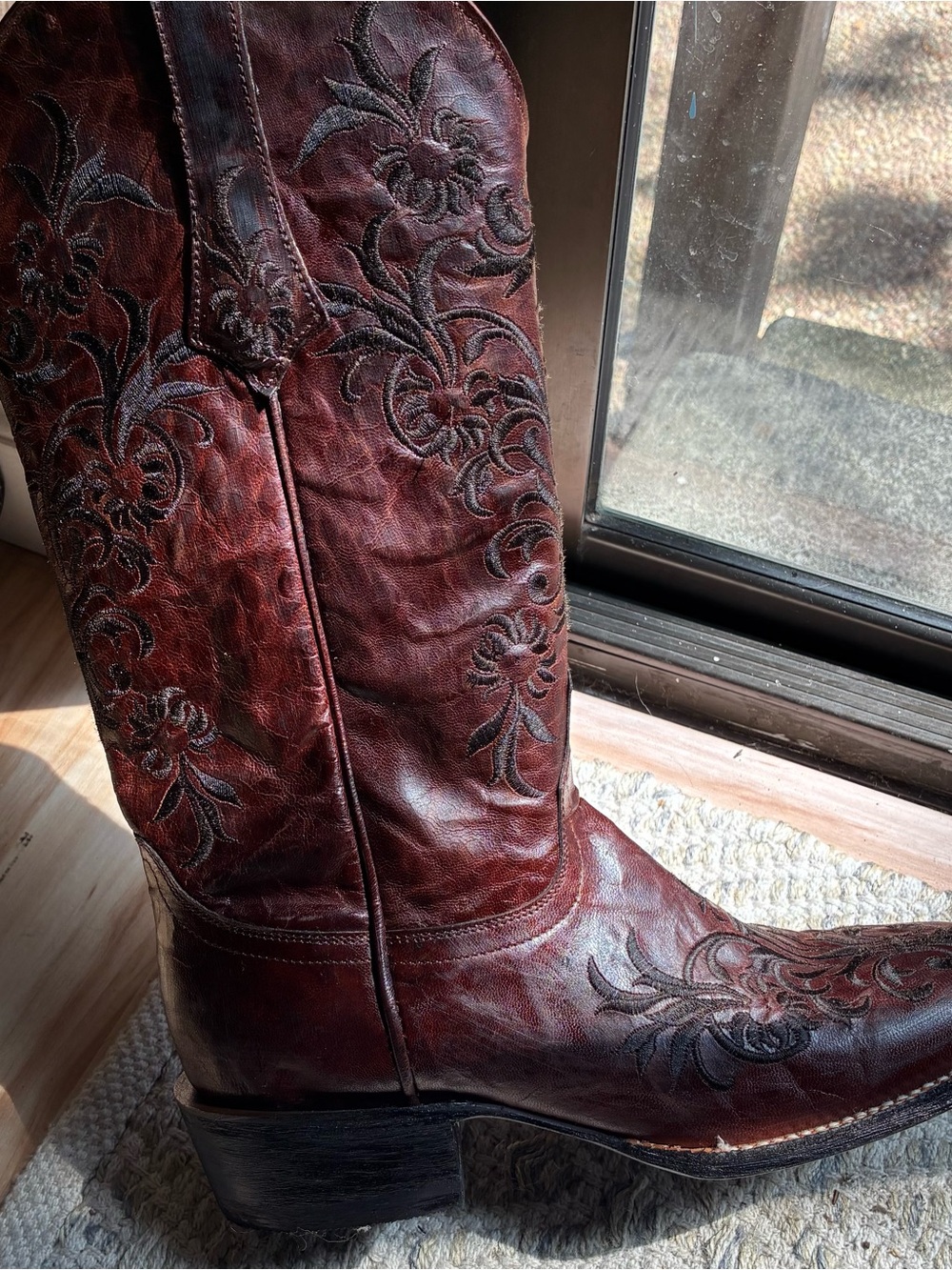 CAVENDERS NWT Women’s Embroidered Western Cowboy Boots - Brown - Picture 8 of 9